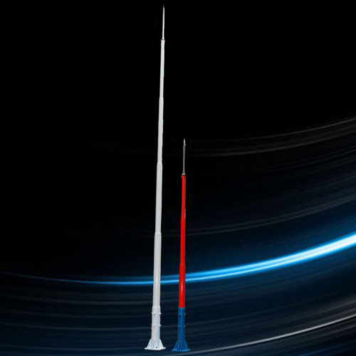 FRP Fiberglass Lightning Support Mast Air Terminal FRP Mast Manufacturer in China